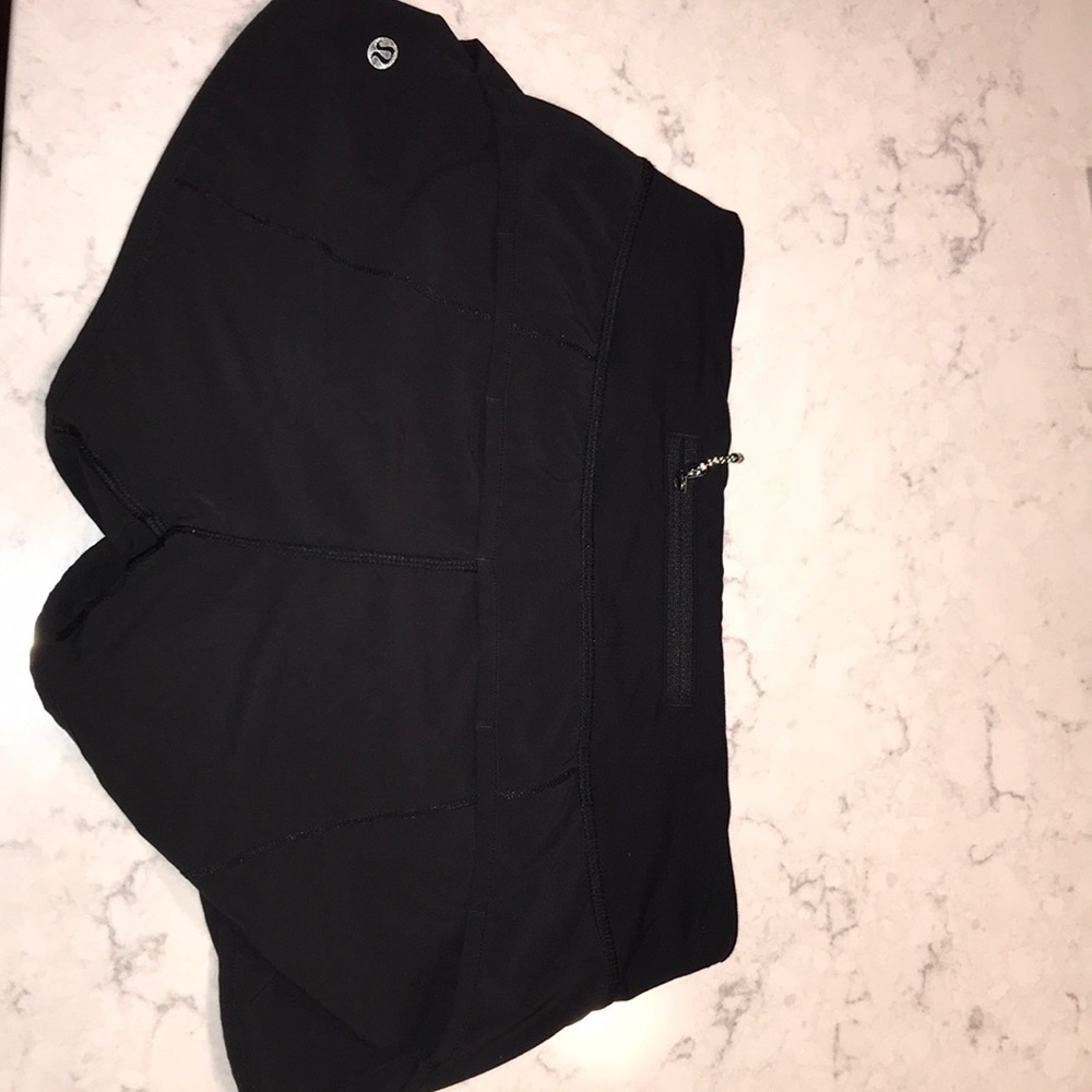 Black Lululemon Speed Up Shorts, 2.5 Length